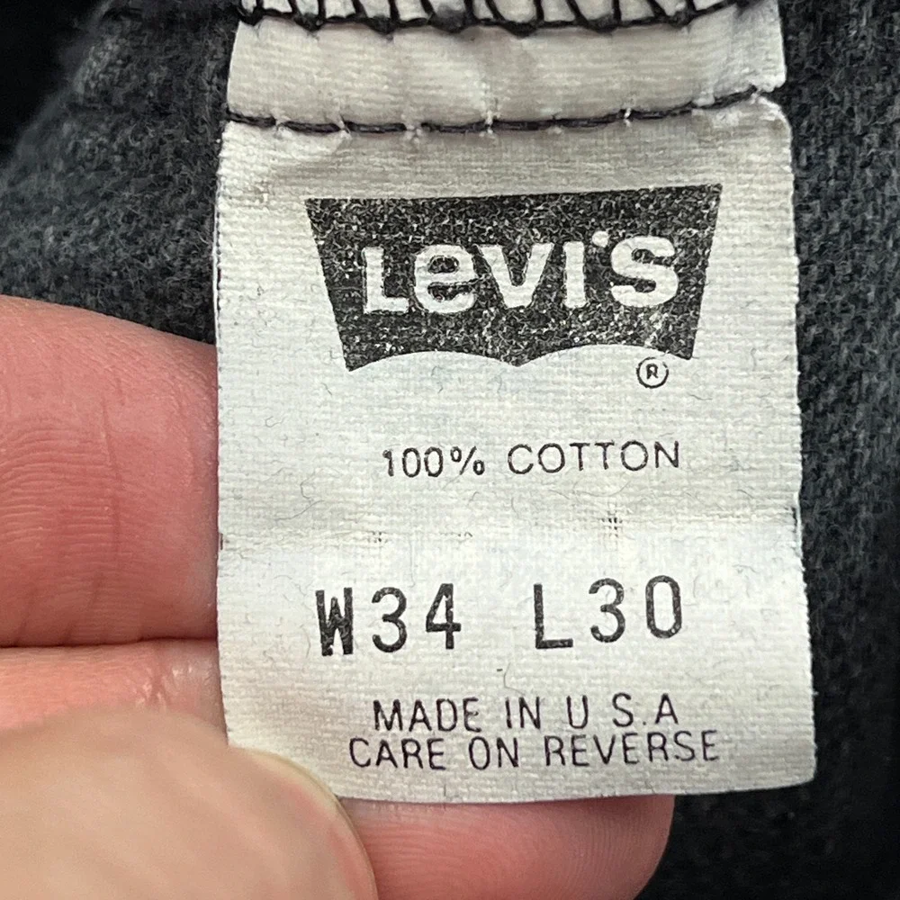 VTG Levis 550 Jeans Men's 34x30* Blue Washed Denim‎ Cotton Red Tab Made in USA
